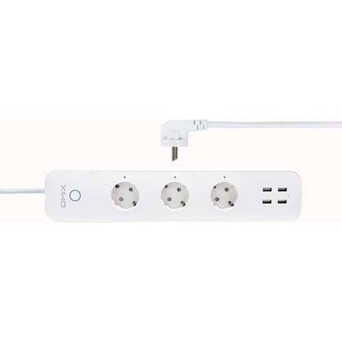 Omix Mixsocket Pro 3AC 4USB Akıllı Priz 1.5m X2401