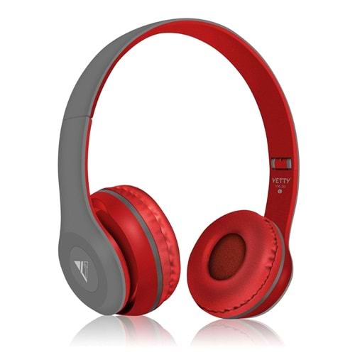 Yetty YK-30 Mikrofonlu Kulaküstü Kablolu Kulaklık - Kırmızı