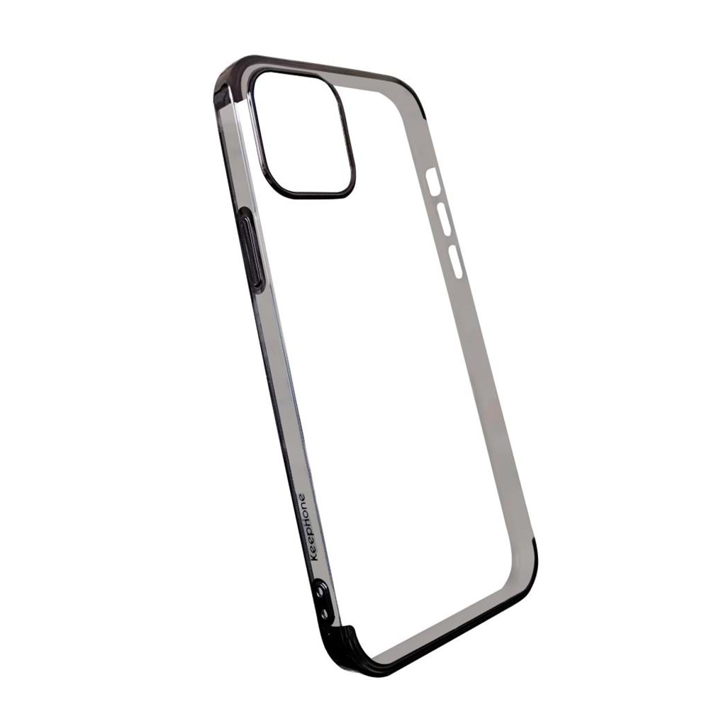 Keephone Apple iPhone 12 Pro Max Silikon Kılıf - Siyah