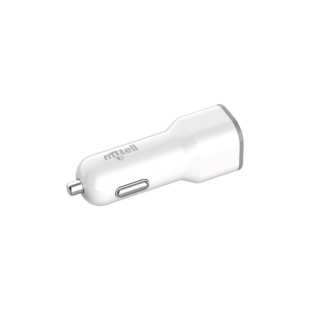Mytell Çift USB 2.1A Araç Şarj Başlığı - Beyaz