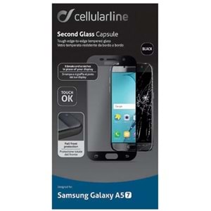 Cellular Line Samsung Galaxy A5 (2017) Second Glass Capsule Çerçeveli Koruyucu