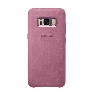 Samsung Galaxy S8 Orjinal Alacantara Cover - Pembe - EF-XG950APEGWW (BU ÜRÜN OUTLETTİR )