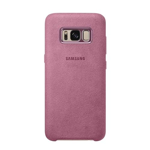 Samsung Galaxy S8 Orjinal Alacantara Cover - Pembe - EF-XG950APEGWW (BU ÜRÜN OUTLETTİR )