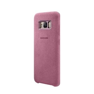 Samsung Galaxy S8 Orjinal Alacantara Cover - Pembe - EF-XG950APEGWW (BU ÜRÜN OUTLETTİR )