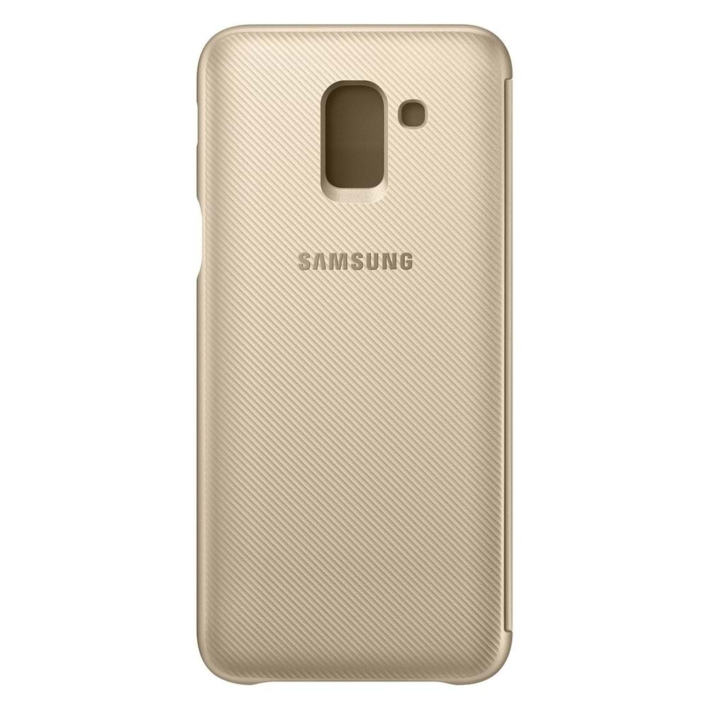 Samsung Galaxy J6 2018 Wallet Cover Orjinal Kılıf - Altın EF-WJ600CFEGWW