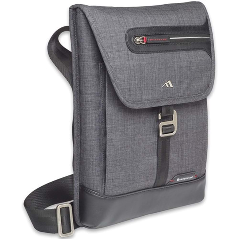 Brenthaven Collins Vertical Messenger - Graphite Dikey Notebook Çantası