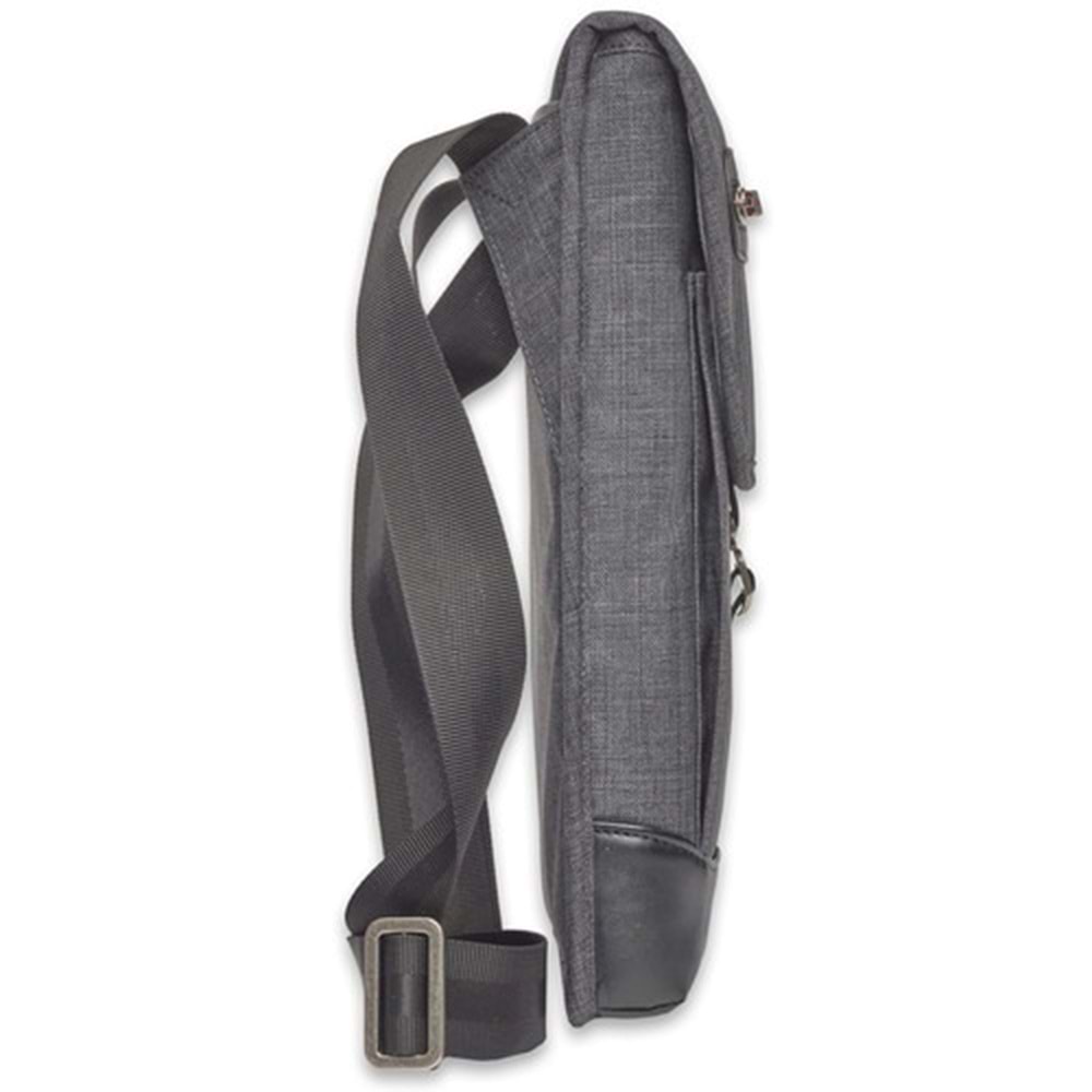 Brenthaven Collins Vertical Messenger - Graphite Dikey Notebook Çantası