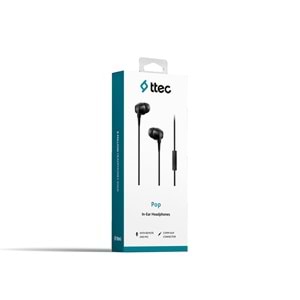 TTEC Pop Mikrofonlu Kulaklık Kulakiçi - Siyah - 2KMM13S
