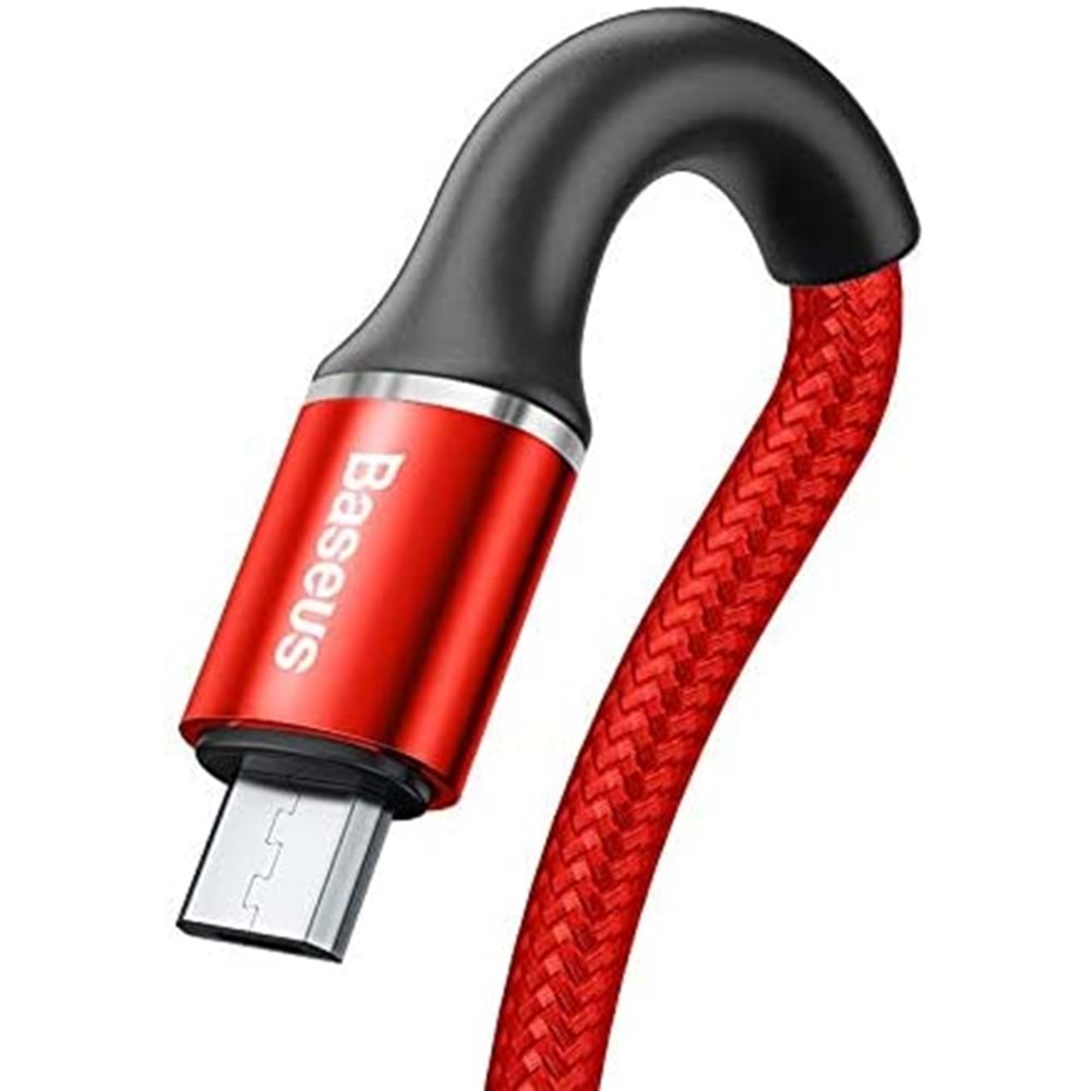 Baseus Halo 2A Micro USB 2M Şarj Kablosu CAMGH-C09 - Kırmızı