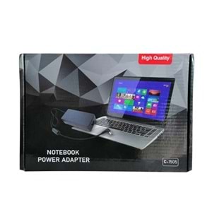 PdaTeknoloji 19.5V 4.74A HP/Compaq Notebook Şarj Adaptörü C-1505 - Siyah