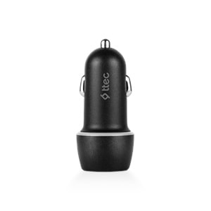 Ttec SmartCharger 2.1A Araç Şarj Aleti ve Trio Kablo Siyah - 2CKS20TS