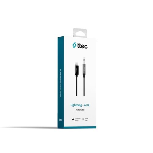 Ttec Lightning ile Uyumlu-Aux Audio Kablo 100 cm Siyah - 2DK42S