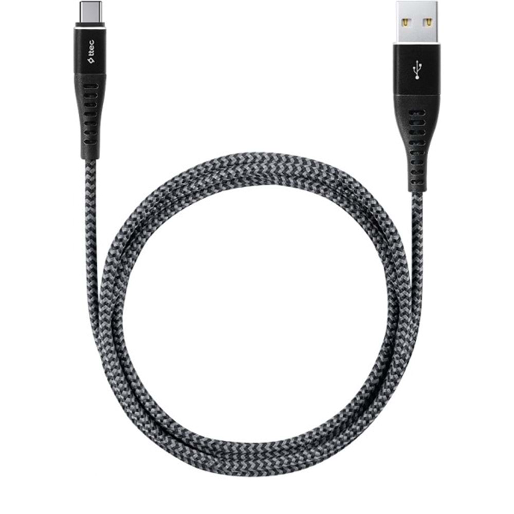 Ttec ExtremeCablo Type-C Hızlı Şarj Kablosu 100 cm Siyah-2DKX04CS