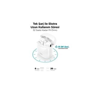 Ttec Airbeat Lite 2 Kablosuz Tws Bluetooth Kulaklık Beyaz 2KM137B