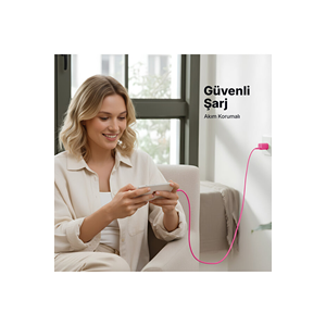 Ttec Special COLLECTION SmartCharger Pro GAN 20W PD Seyahat Hızlı Şarj Aleti + USB-C - USB-C 3A Kablo 1.2m Neon Pembe 2SCG20CNP (3 yıl garantili)
