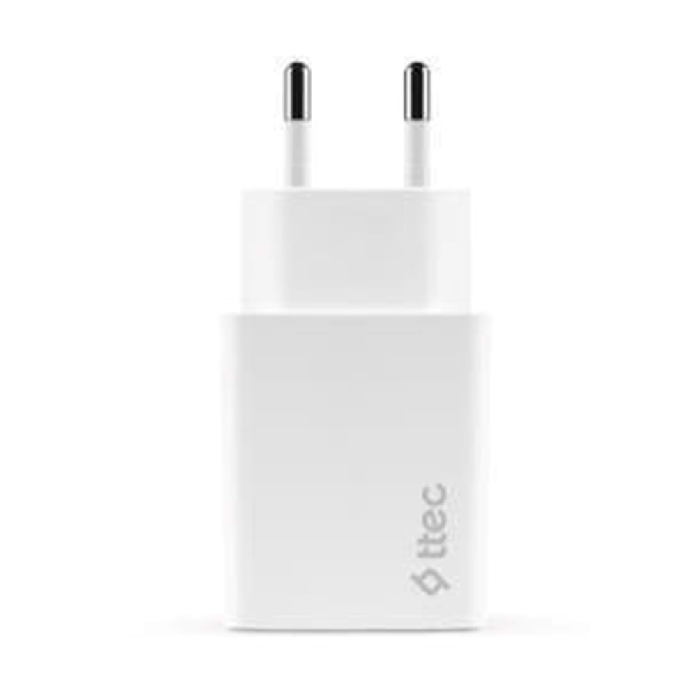 Ttec AkıllıŞarjCihazı Duo PD 32W Seyahat Hızlı Şarj Aleti USB-C + USB-A Beyaz (KABLOSUZDUR) 2SCS24B