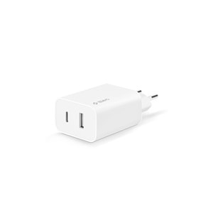Ttec SmartCharger Duo PD 32W Seyahat Hızlı Şarj Aleti USB-C + USB-A Beyaz 2SCS24B