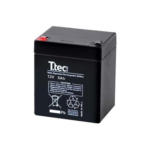 Ttec 12V 5Ah Bakımsız Kuru Akü (01/2025 Üretimi)