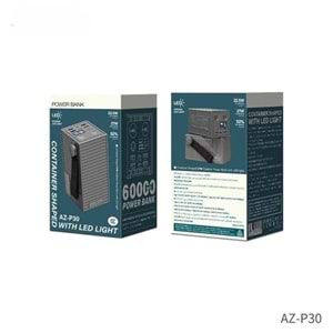 PDATeknoloji Azeada 60000mAh 27W Led Göstergeli Power Bank AZ-P30
