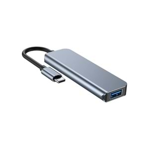 PDAteknoloji Type-C 4 In 1 USB 3.0 Hub Alüminyum Gövde USB Çoklayıcı Hub BYL-2013T