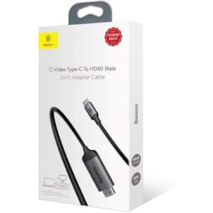 OUTLET Baseus Type-C HDMI Dönüştürücü Siyah (BU ÜRÜN OUTLETTİR )