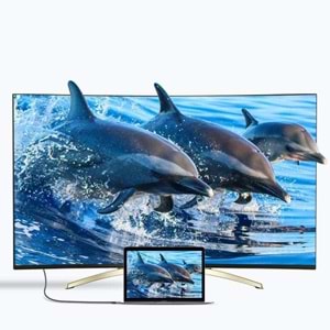 OUTLET Baseus Type-C HDMI Dönüştürücü Siyah (BU ÜRÜN OUTLETTİR )