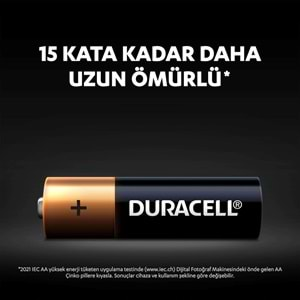 Duracell LR6/MN1500 Kalem Pil 1.5V ALKALİNE AA - 8 Adet