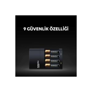 Duracell CEF14 Yüksek Hızlı Pil Şarj Cihazı, 4 saat (1 adet) + Şarj Edilebilir AA ve AAA Pil (2'şer adet)