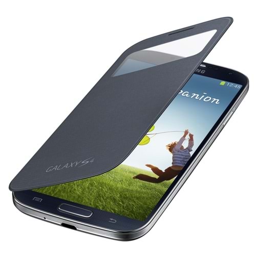 Samsung Galaxy S4 Orjinal S View Cover Kılıf - Siyah EF-CI950BBEGWW (BU ÜRÜN OUTLETTİR )