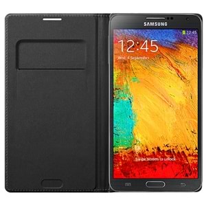 Samsung N9000 Galaxy Note 3 Flip Wallet Orjinal Kılıf - Siyah EF-WN900B