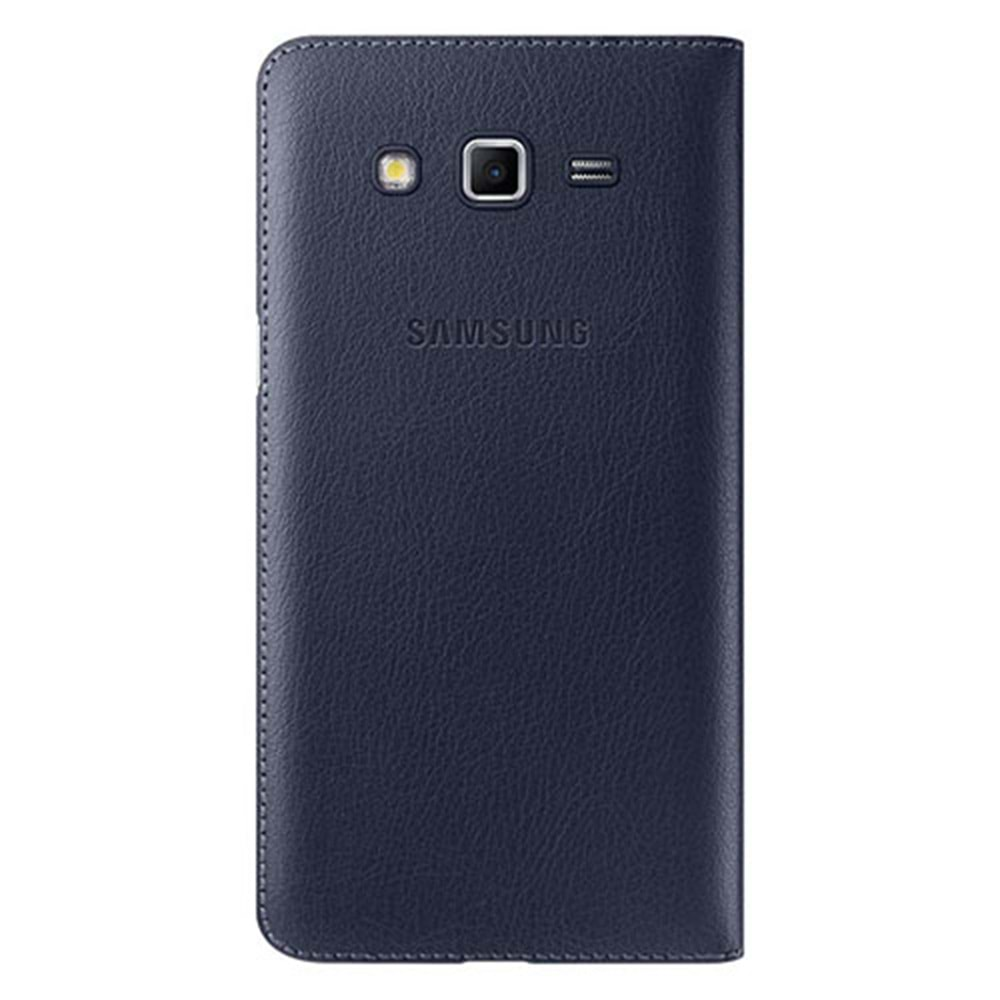 Samsung G7100 Galaxy Grand 2 Orjinal S View Cover Kılıf -K.Mavi EF-CG710BLEGWW