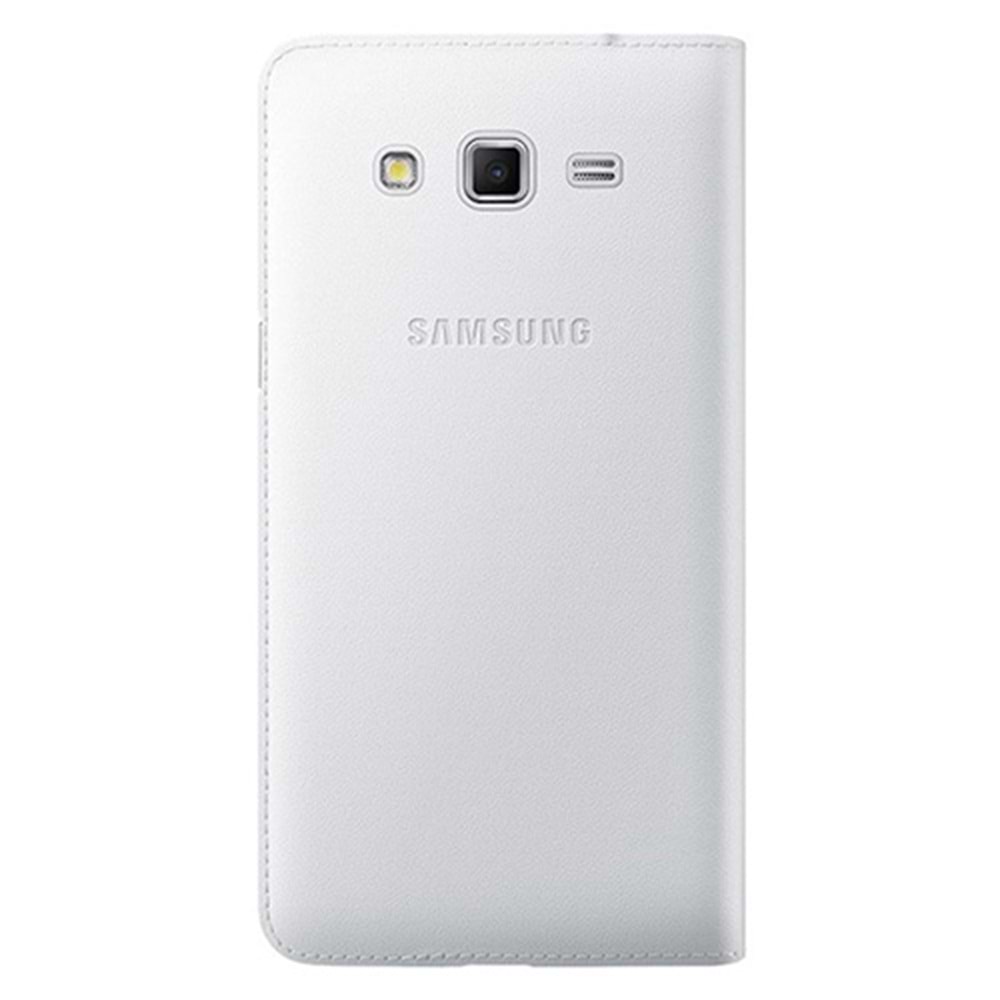 Samsung G7100 Galaxy Grand 2 Flip Wallet Orjinal Kılıf - Beyaz EF-WG710BWEGWW