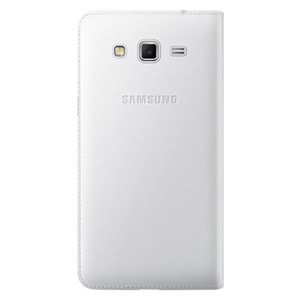 Samsung G7100 Galaxy Grand 2 Flip Wallet Orjinal Kılıf - Beyaz EF-WG710BWEGWW