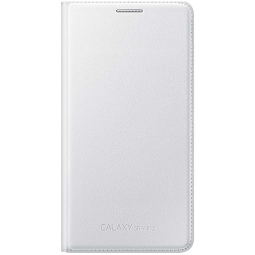 Samsung G7100 Galaxy Grand 2 Flip Wallet Orjinal Kılıf - Beyaz EF-WG710BWEGWW