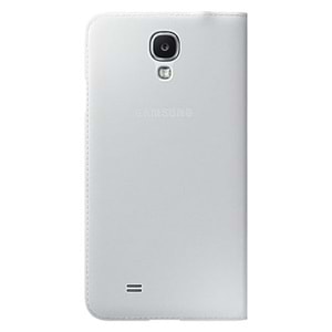 Samsung i9500 Galaxy S4 Kılıf Orjinal S-View Cover (Deri) - Beyaz EF-MI950B