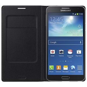 Samsung Galaxy Note 3 Neo Kılıf Orjinal Flip Wallet - Siyah EF-WN750B