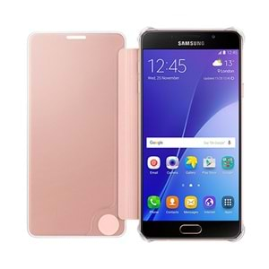 Samsung A710F Galaxy A7 (2016) Orjinal Clear View Cover Pembe EF-ZA710CZEGWW