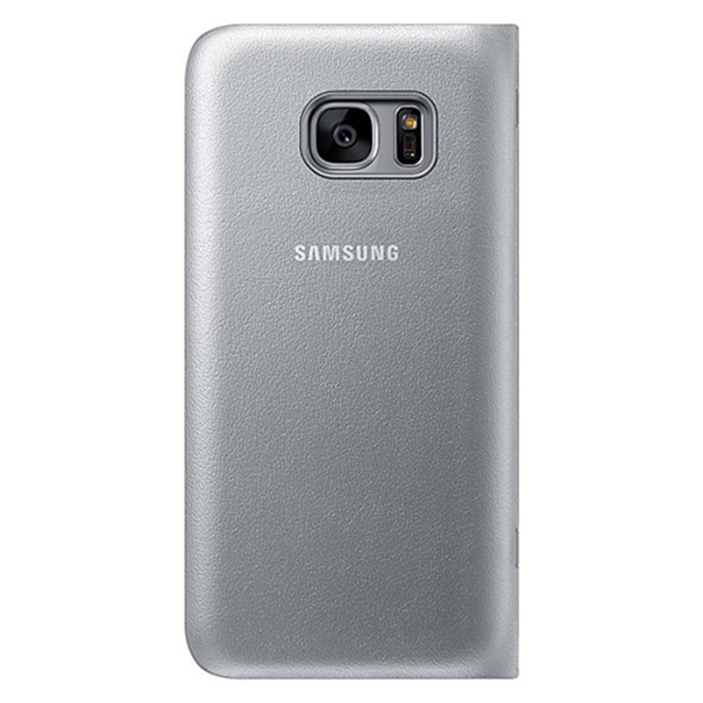 Samsung Galaxy S7 Led View Fonksiyonel Orjinal Kılıf - Gümüş EF-NG930PSEGWW(Outlet)