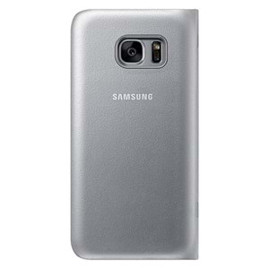 Samsung Galaxy S7 Led View Fonksiyonel Orjinal Kılıf - Gümüş EF-NG930PSEGWW(Outlet)