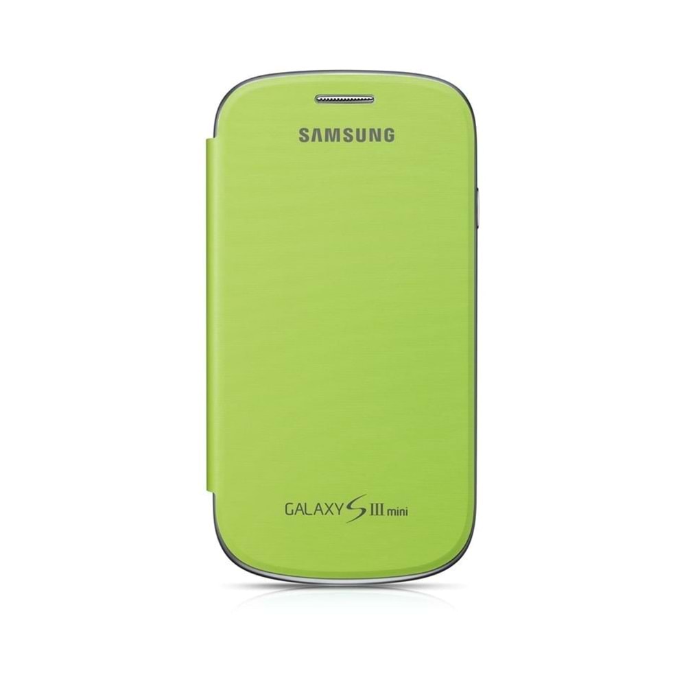 OUTLET Samsung S3 Mini Flip Cover Kılıf Yeşil EFC1M7FMEG8TD ( BU ÜRÜN OUTLETTİR)