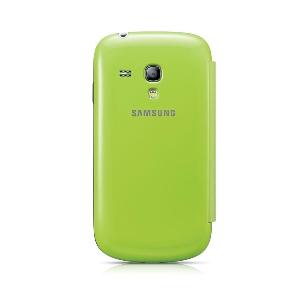 OUTLET Samsung S3 Mini Flip Cover Kılıf Yeşil EFC1M7FMEG8TD ( BU ÜRÜN OUTLETTİR)