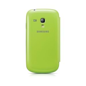 OUTLET Samsung S3 Mini Flip Cover Kılıf Yeşil EFC1M7FMEG8TD ( BU ÜRÜN OUTLETTİR)