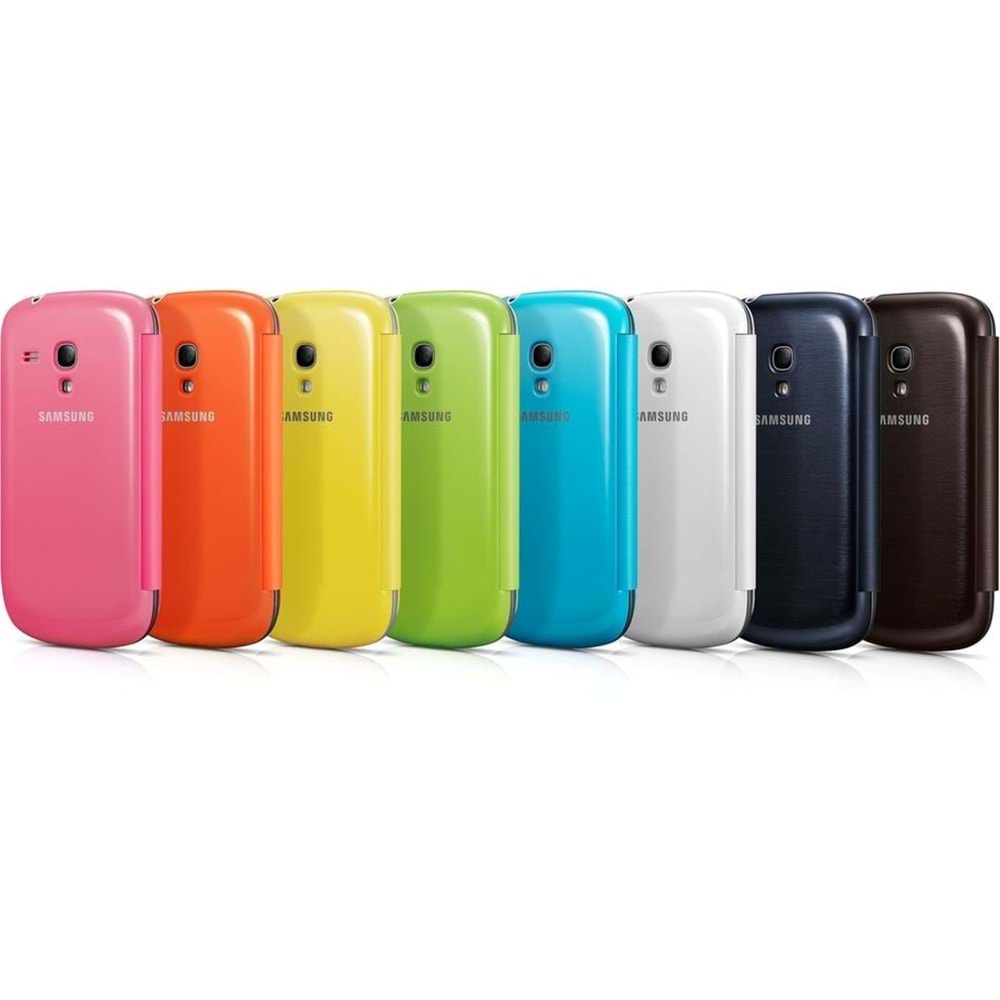 OUTLET Samsung S3 Mini Flip Cover Kılıf Yeşil EFC1M7FMEG8TD ( BU ÜRÜN OUTLETTİR)