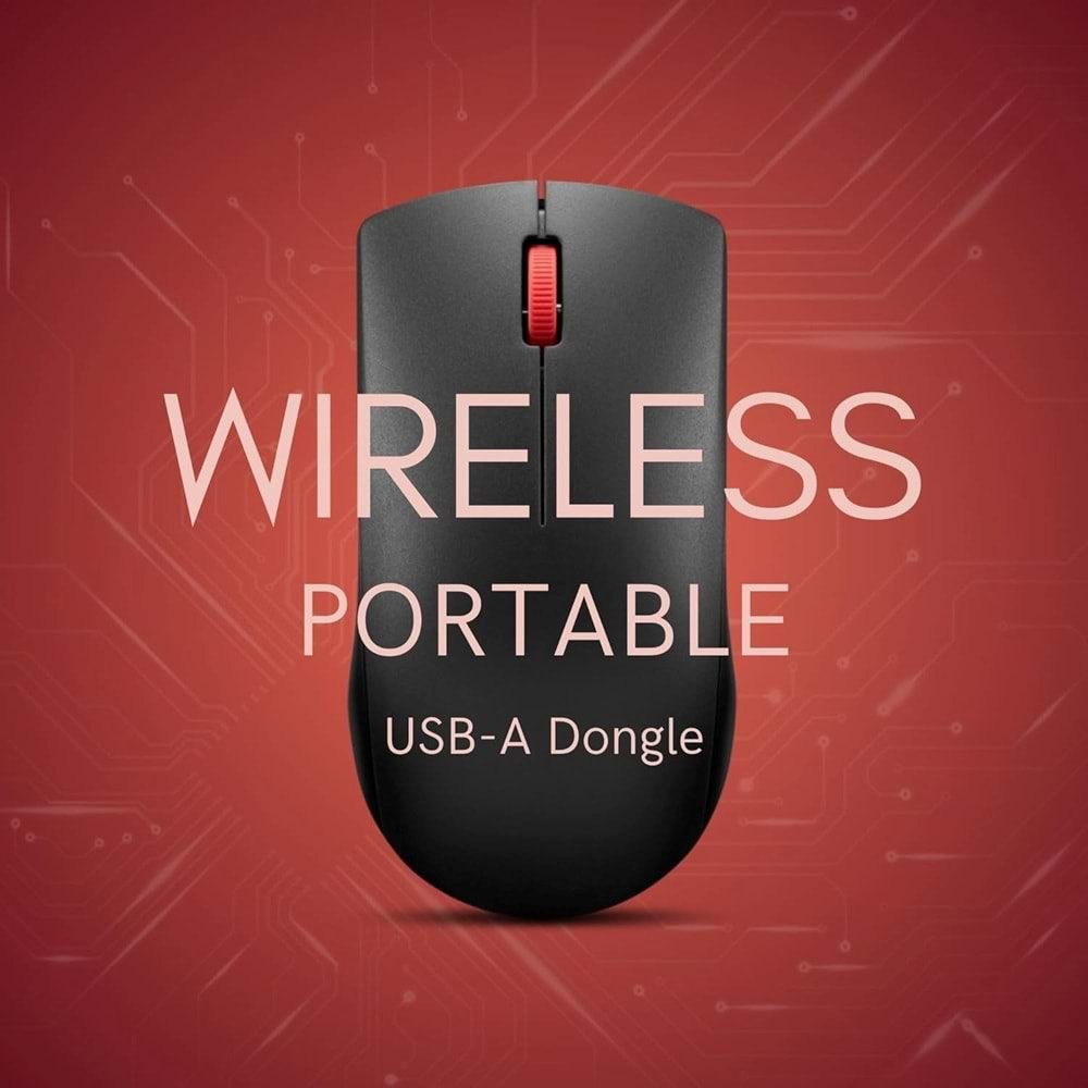 Lenovo 150 Wireless Kablosuz Mouse - Siyah GY51L52638
