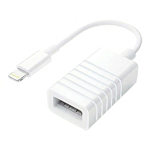 PDAteknoloji Lightning ile Uyumlu USB Adaptör (Flash Bellek-Mouse-Klavye Bağlamak İçin) Beyaz JH-0514