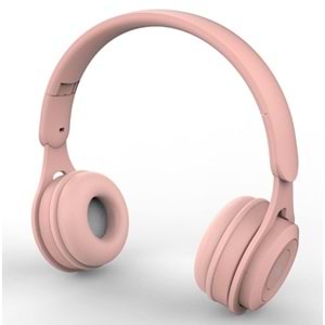 Jopus Ritmo Kulak Üstü Kablolu Kulaklık Katlanabilir JS-80 (Pembe)