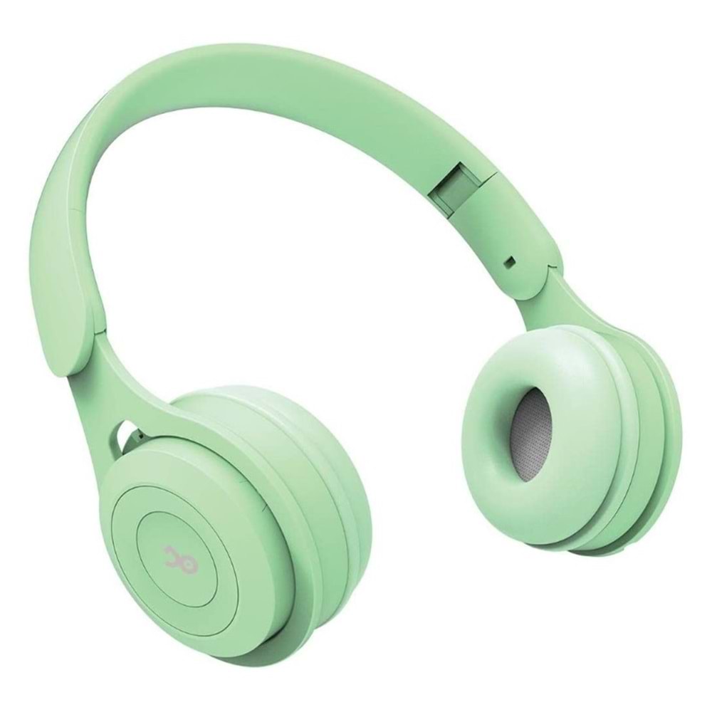 Jopus Ritmo Kulak Üstü Kablolu Kulaklık Katlanabilir JS-80 (Yeşil)