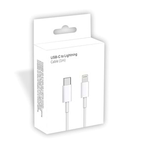 PDAteknoloji USB-C to Lightning Şarj Kablosu 1m Beyaz K2347