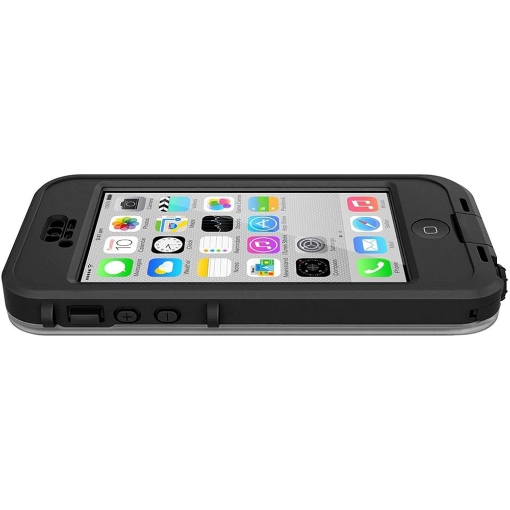 Lifeproof Nüüd İphone 5c ile Uyumlu Korumalı Kılıf Siyah/Şeffaf (Su Geçirmez)