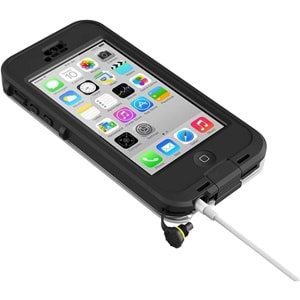Lifeproof Nüüd İphone 5c ile Uyumlu Korumalı Kılıf Siyah/Şeffaf (Su Geçirmez)